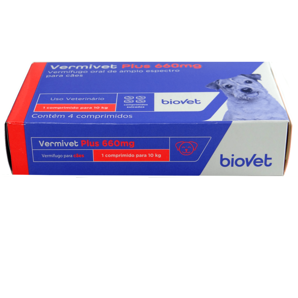 Kit 22 Vermífugo Vermivet Plus Biovet 660mg c/ 4 Comprimidos