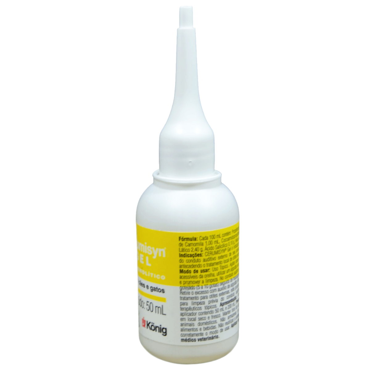 Encontraproduto.com.br - Gel Ceruminolítico Cerumisyn Konig Para Limpeza no Ouvido 50ml (MP)