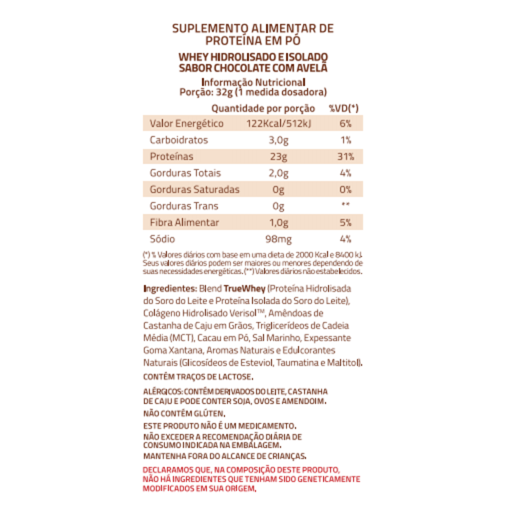 Encontraproduto.com.br - True  Whey Protein Chocolate com Avelã 1810g True Source