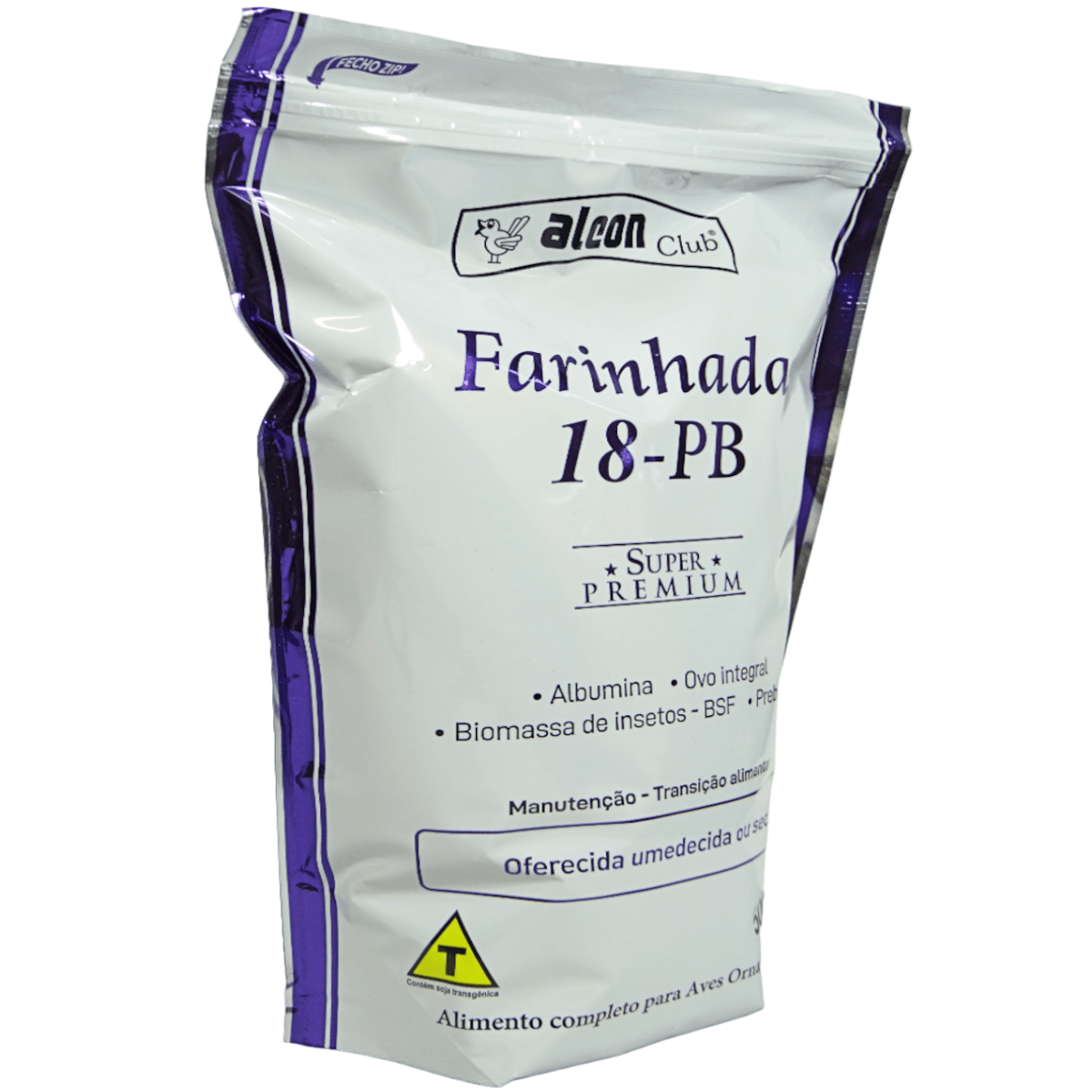Alcon Club Farinhada 18-PB 500g Super Premium Para Aves Ornamentais Kit Com 5