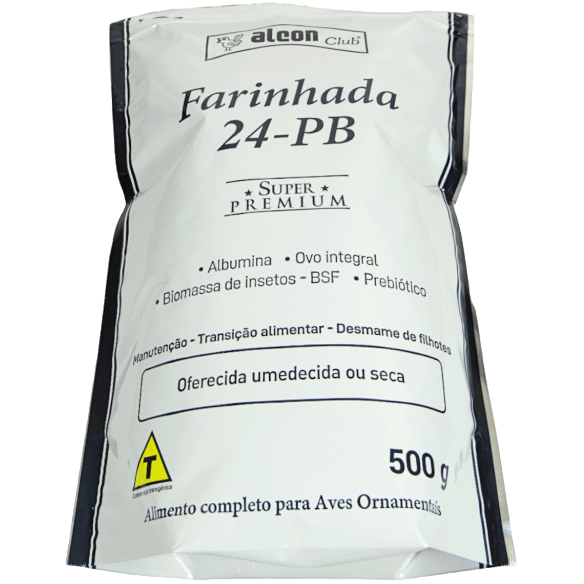 Alcon Club Farinhada 24-PB 500g Super Premium Para Aves Ornamentais Kit Com 4