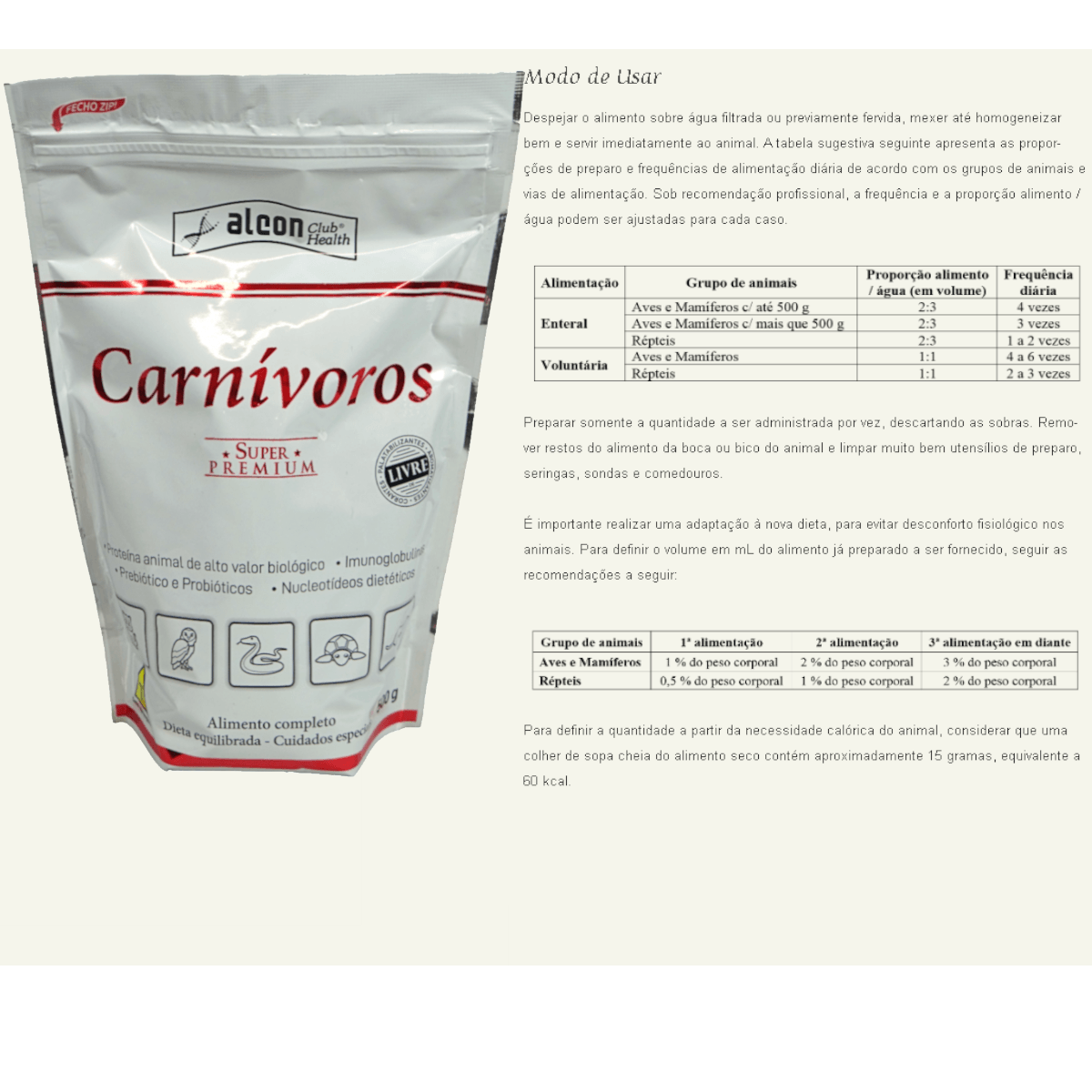 Alcon Club Health Carnívoros 500g Super Premium Kit Com 6 unidades