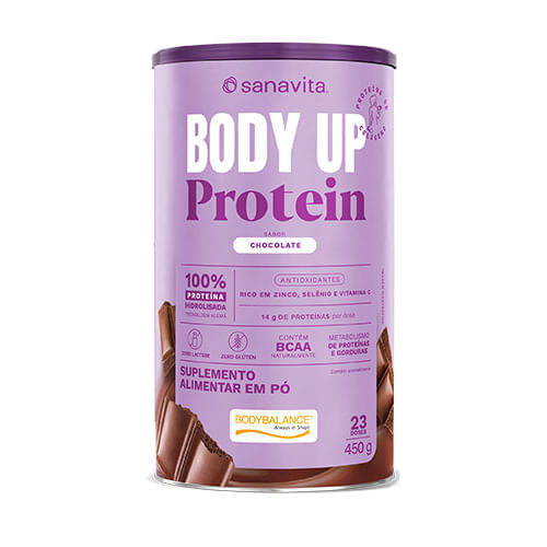 Body Up Protein Sanavita 14g de Proteína Sabor Chocolate 450g