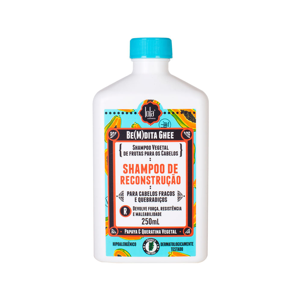 Kit Lola Cosmetics Reconstrução Be(m)dita Ghee - Shampoo 250 ml + Máscara de Reconstrução 100 g