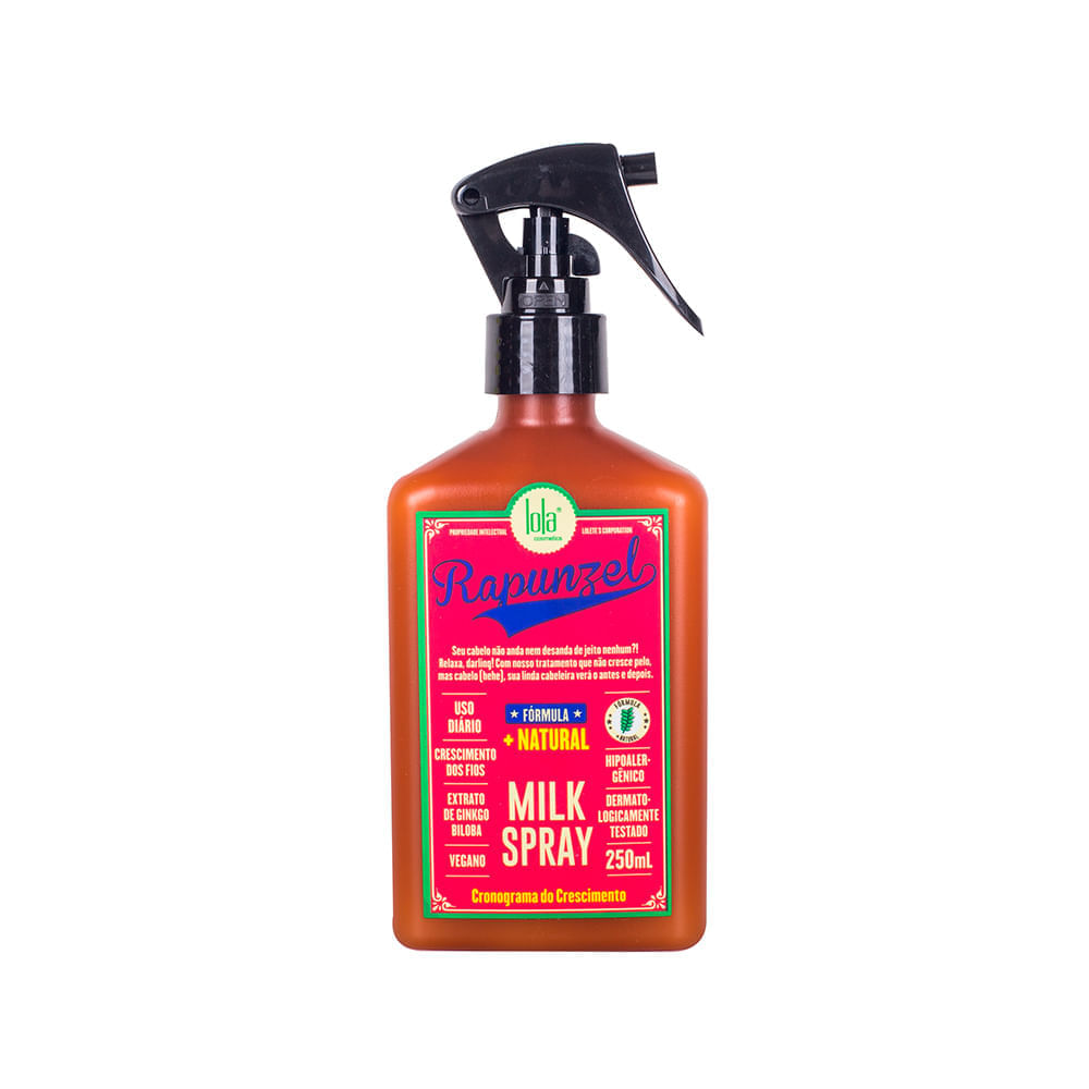 Kit Lola Cosmetics Crescimento  Rapunzel - Shampoo 250 ml + Tônico Capilar De Crescimento 250  ml + Leave-in Spray 250 ml