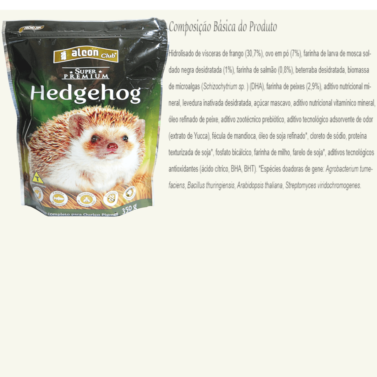 Alcon Club Hedgehog 350g Super Premium Para Ouriço Pigmeu Kit com 15 Unidades