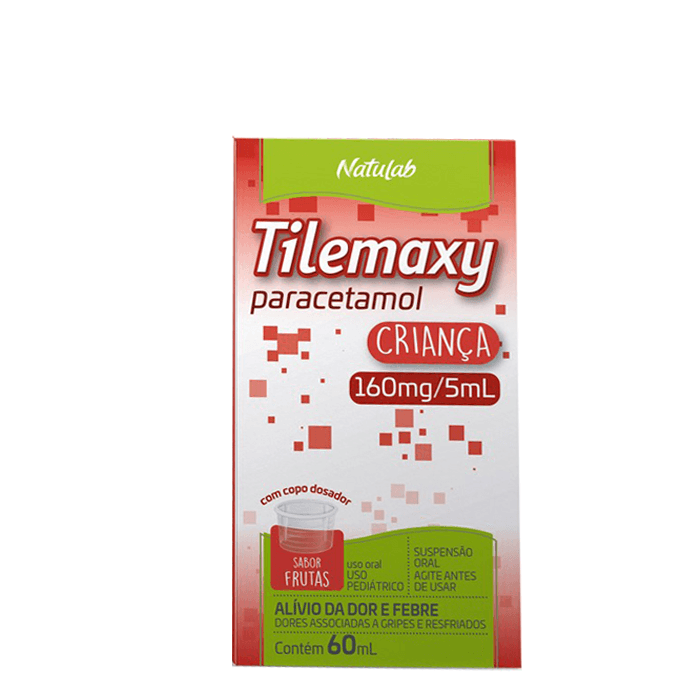 Tilemaxy Criança 160Mg/5Ml Suspensão Com 60Ml Natulab 
