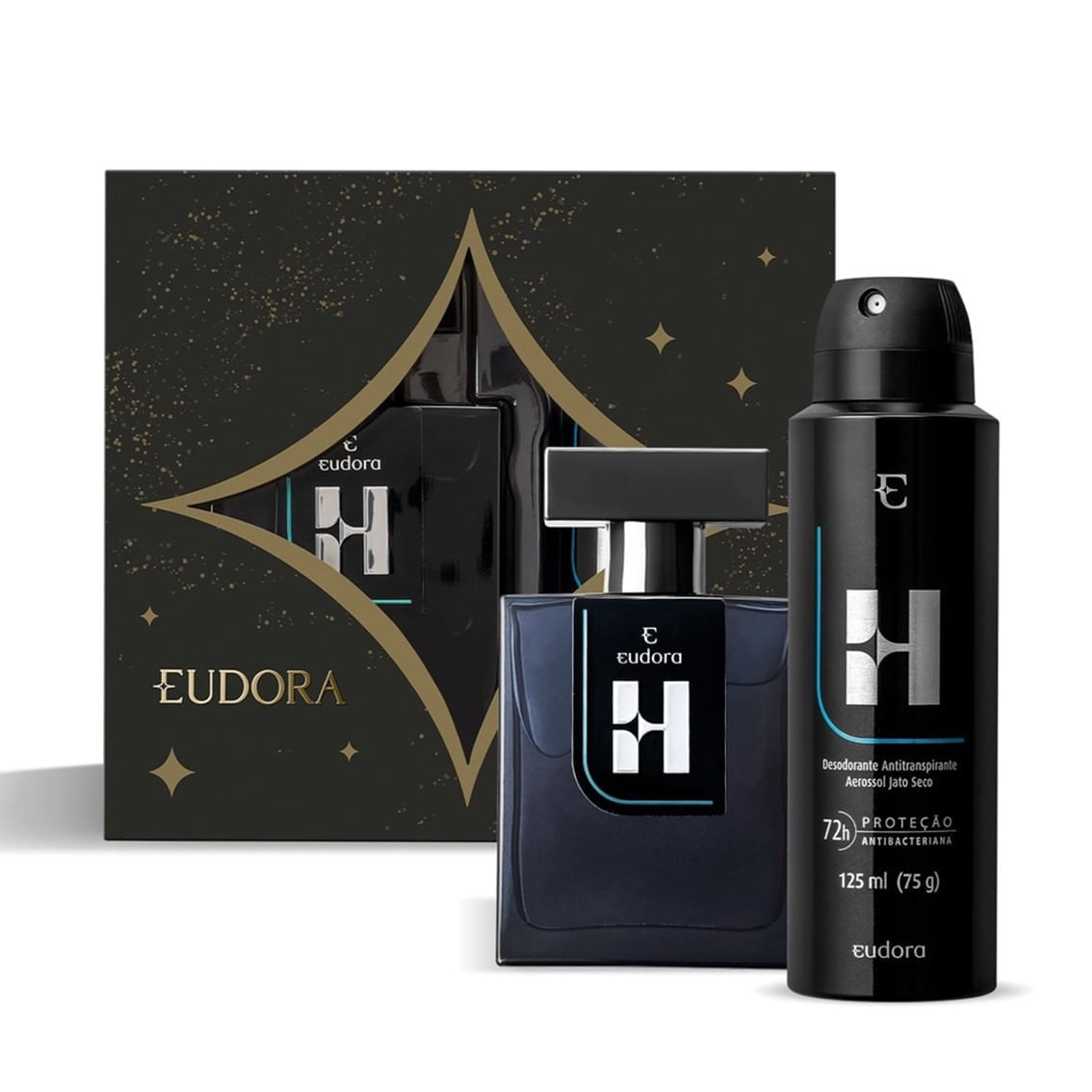 Desodorante Colonia Eudora H 100ml+125ml Desodorante Antitranspirante  Aerossol