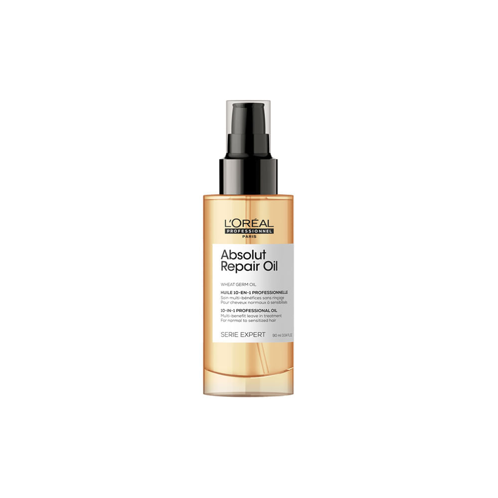 Encontraproduto.com.br - Kit Loréal Professionnel Serie Expert Absolut Repair Gold Quinoa - Óleo Capilar 10 In 1 30 ml + Óleo Capilar 10 In 1 90 ml