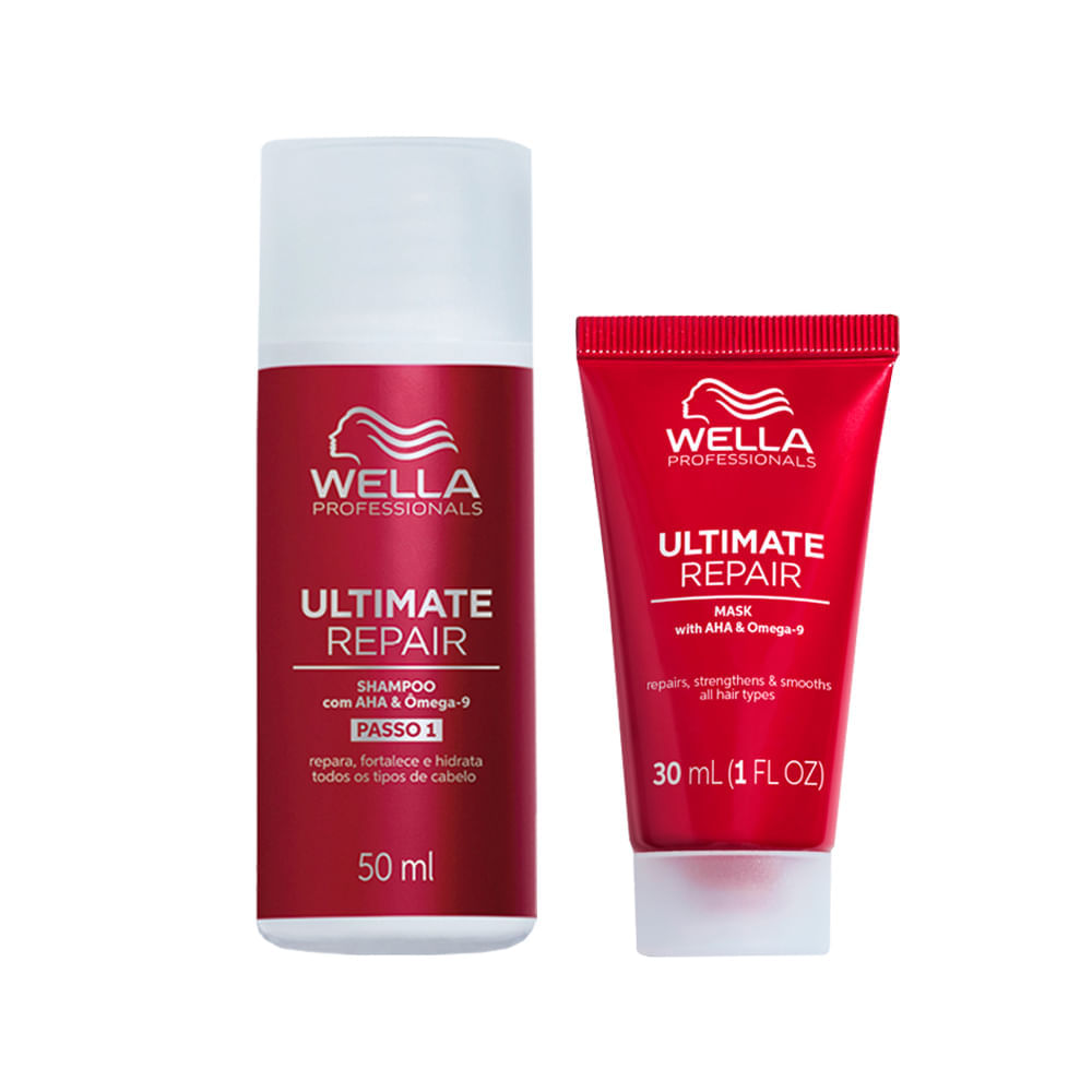 Kit Wella Professionals Ultimate Repair - Shampoo 50 ml + Máscara 30 ml