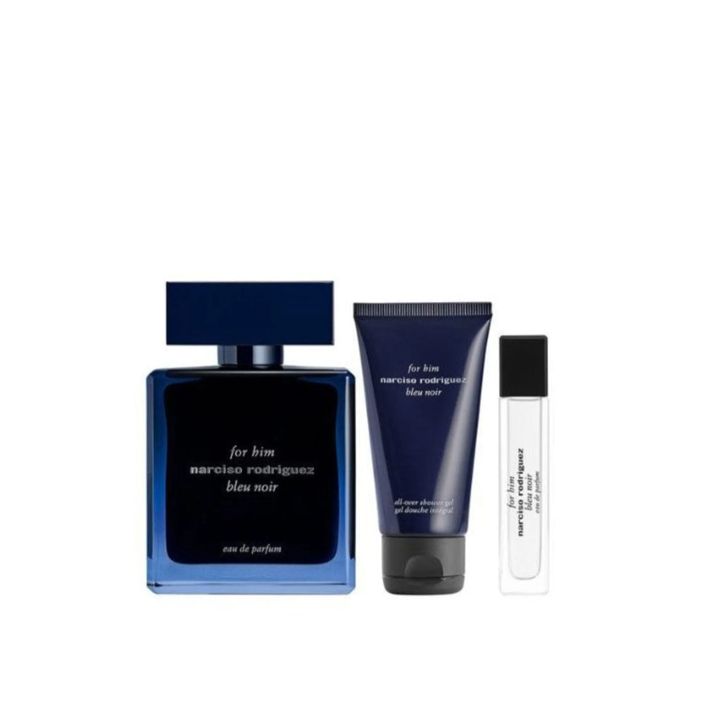 Narciso Rodriguez Blue Noir Eau De Parfum 100ml + Gel de Banho 50ml + Travel Size 10ml