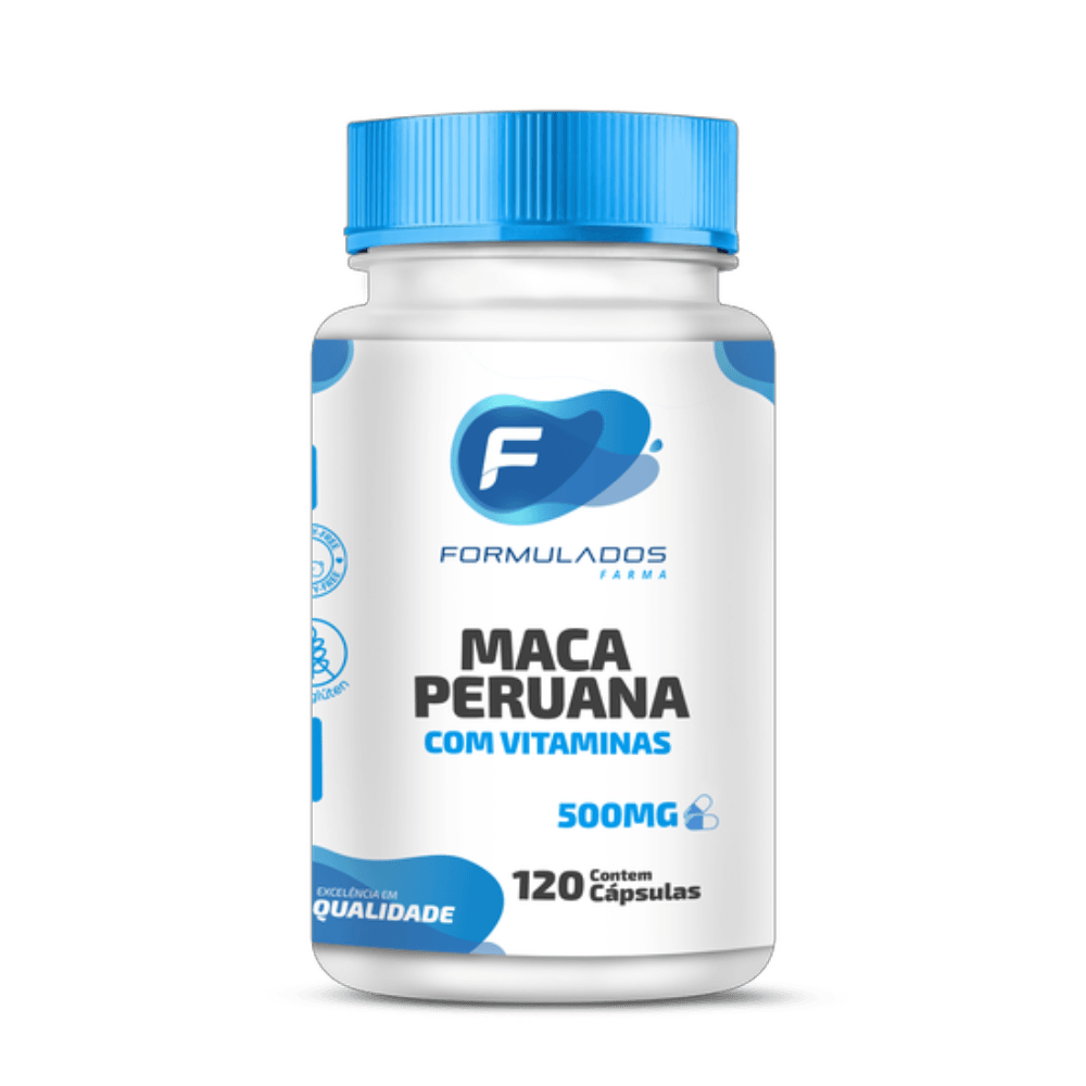Maca Peruana 500mg 120 Cápsulas - Formulados Farma