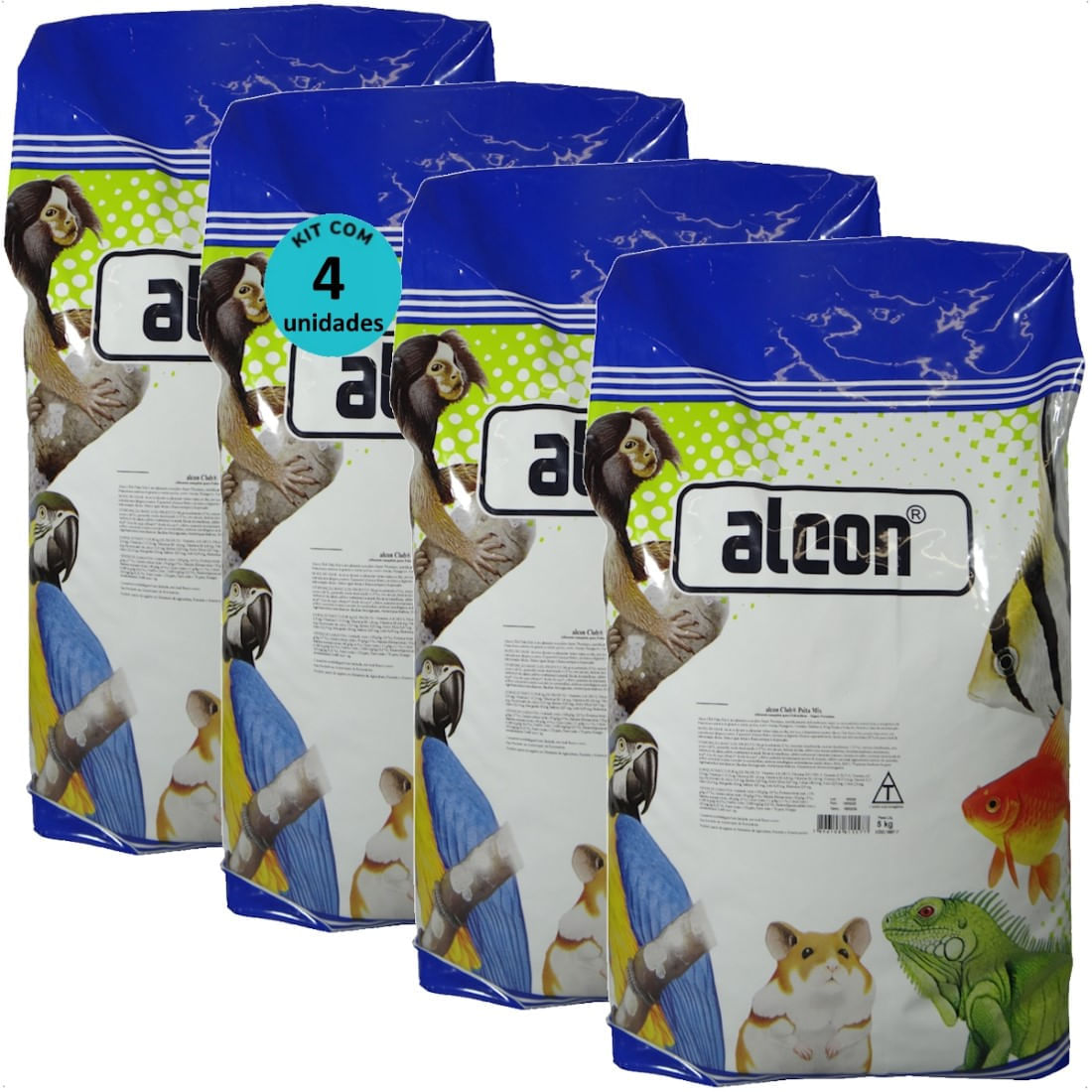 ALCON CLUB PSITA MIX 5KG KIT COM 4