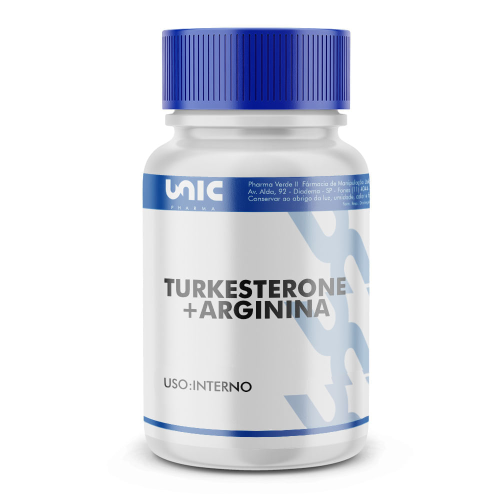 Turkesterone 500mg + Arginina 150mg 90 Cápsulas