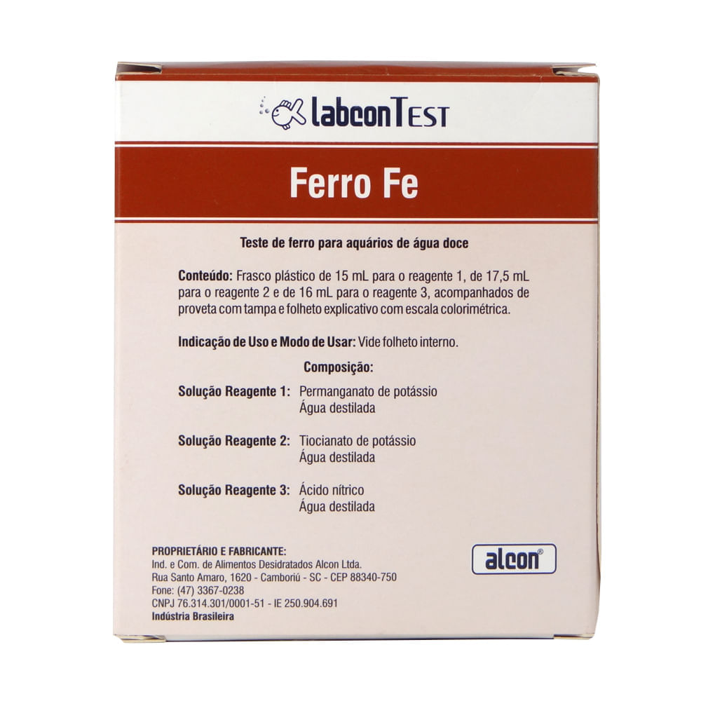 Encontraproduto.com.br - Alcon Labcon Test Ferro Fe 15ml