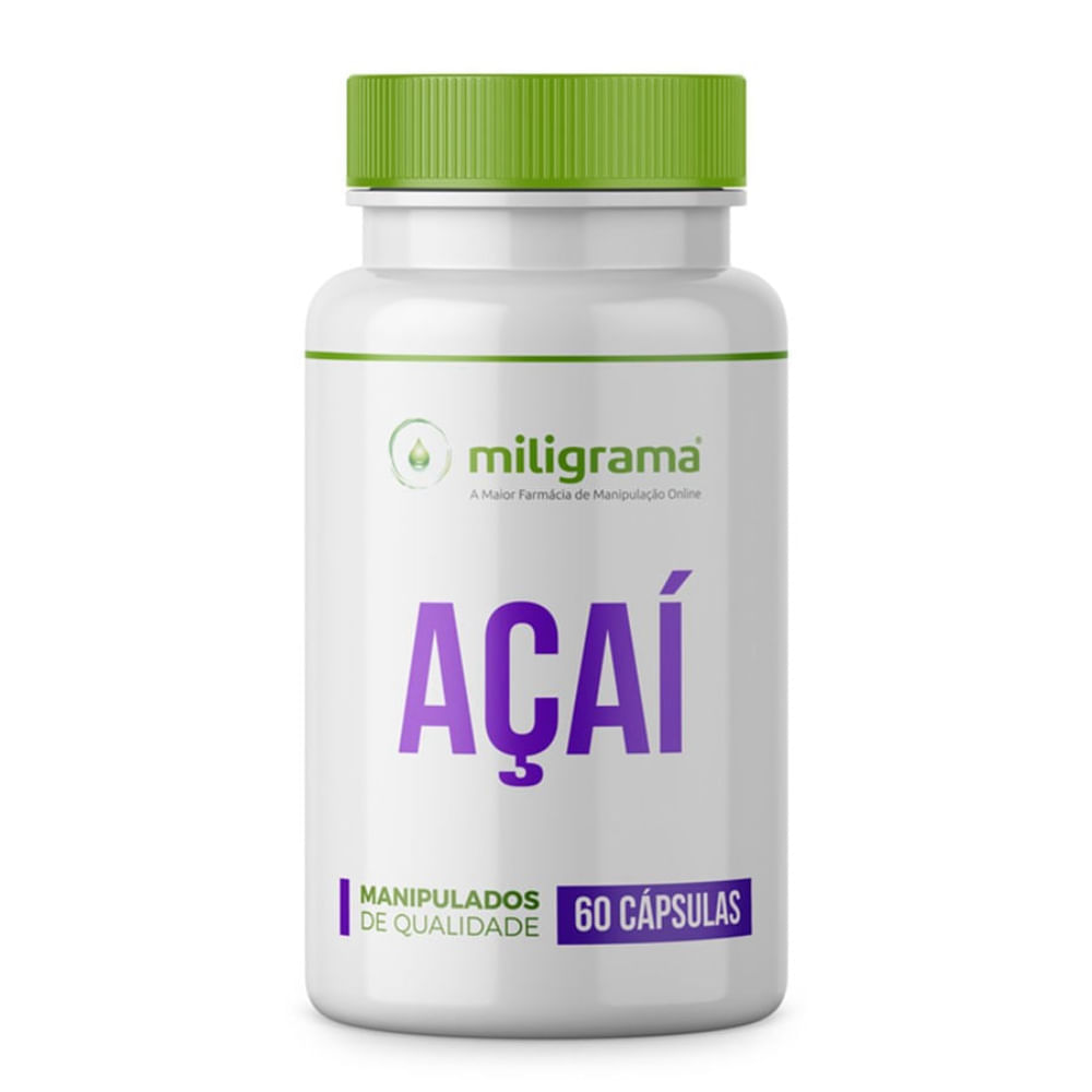 Açaí 500mg 60 Cápsulas
