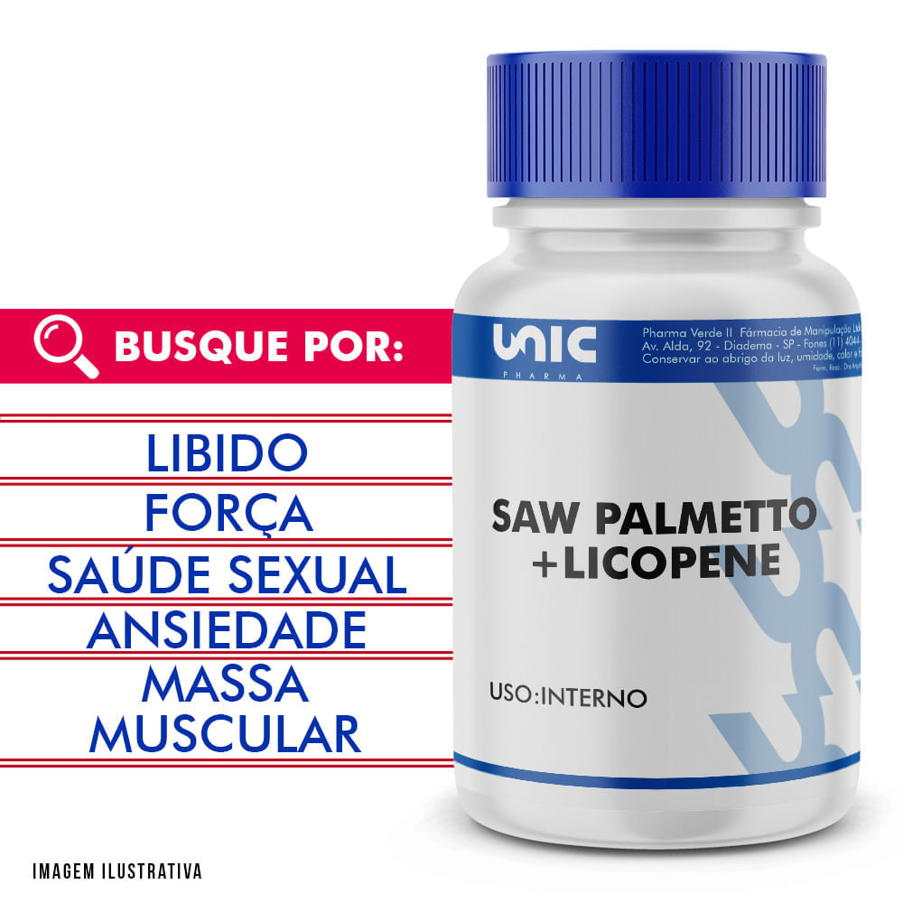 Saw Palmetto + licopene 90 Cápsulas