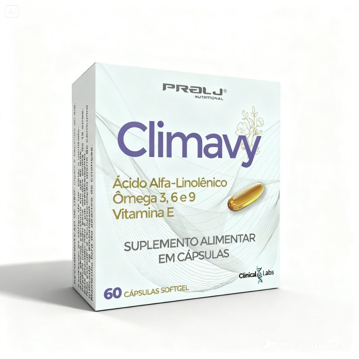 Óleo De Prímula, Borragem e Linhaça com Vitamina E Climavy Prolj Nutritional | 60 Cápsulas