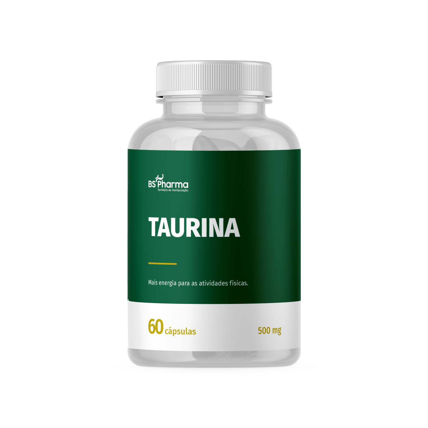Encontraproduto.com.br - Taurina 500 mg 60 Cápsulas BS Pharma