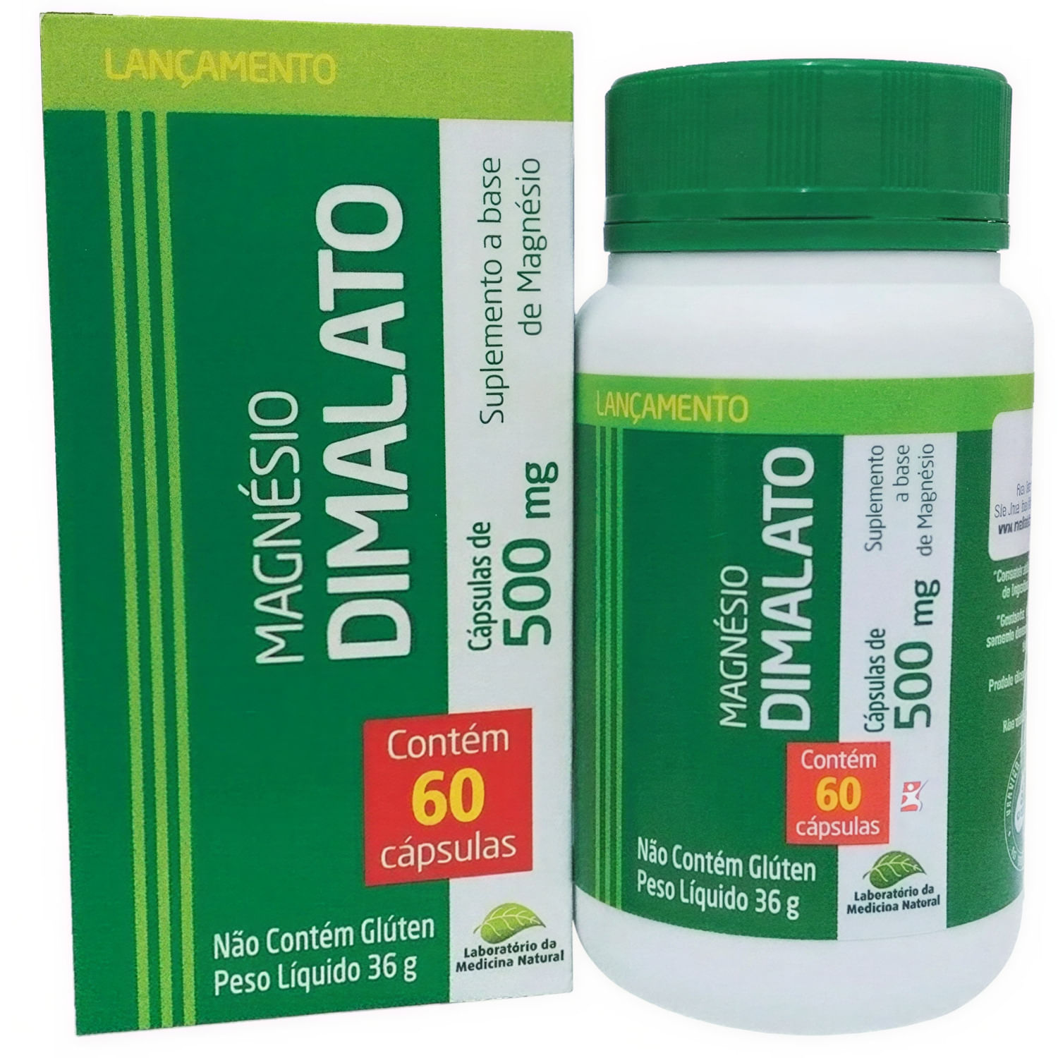 Magnesio Dimalato Com 60 Capsulas