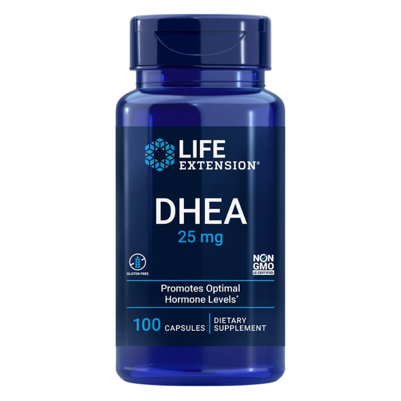 DHEA 25mg 100 Cápsulas Life Extension