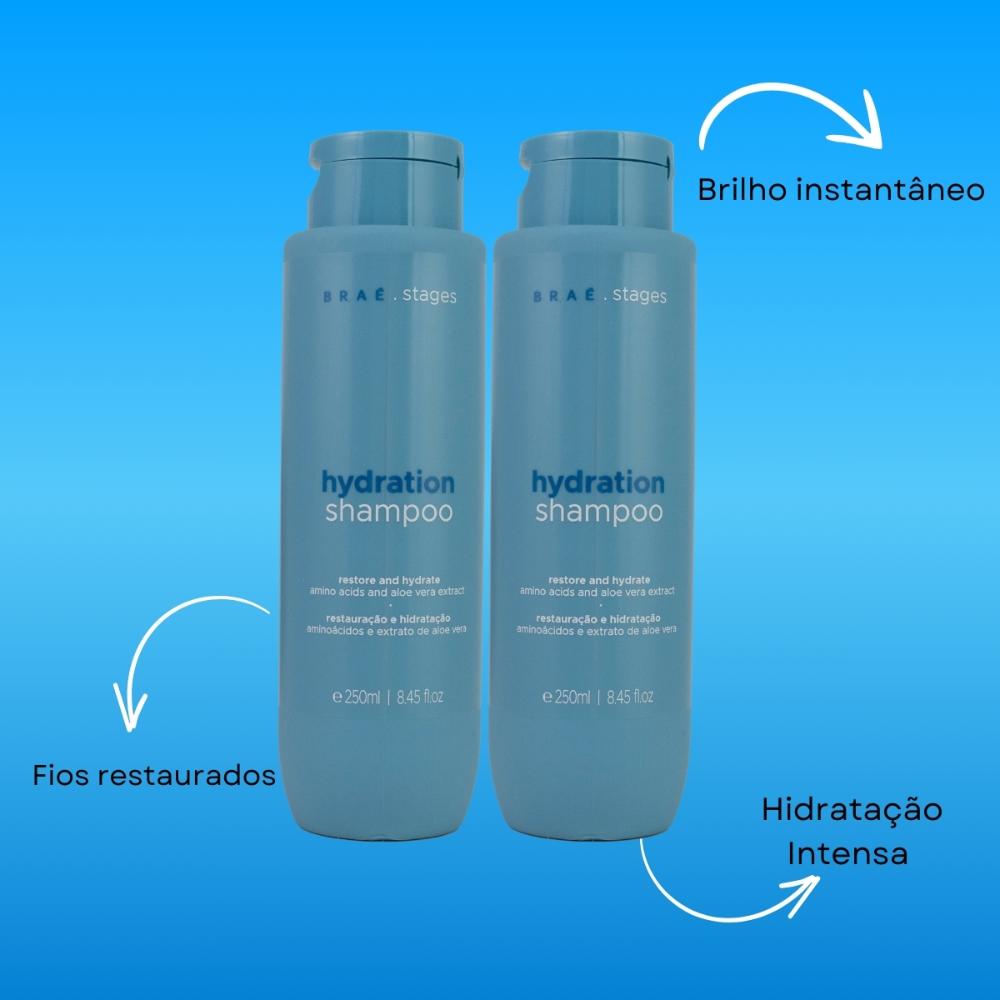 Braé Stages Hydration Kit - 2 Shampoos 250ml