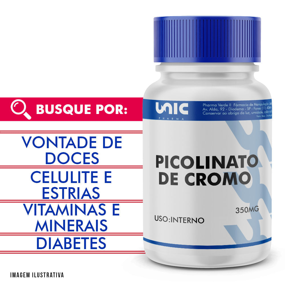 Picolinato de Cromo 350mcg