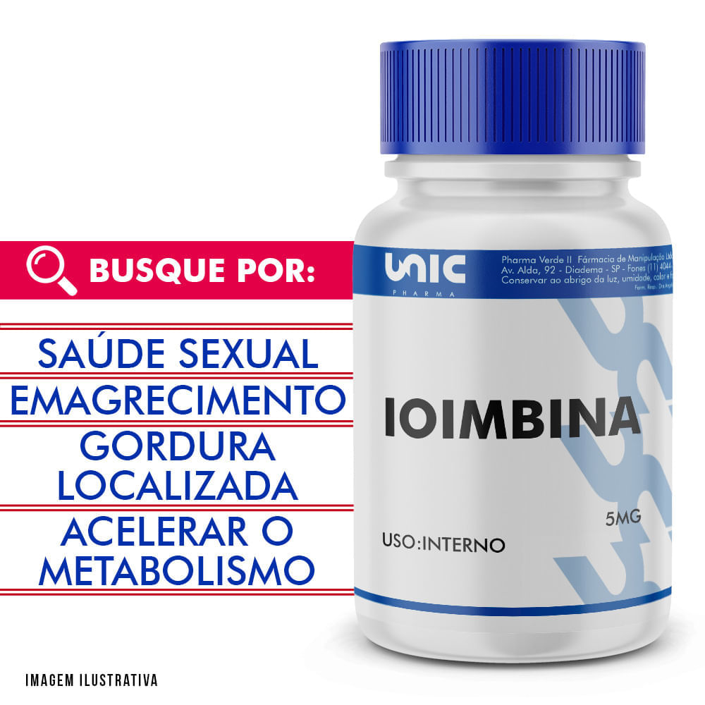 Encontraproduto.com.br - Ioimbin 5mg 90 Caps