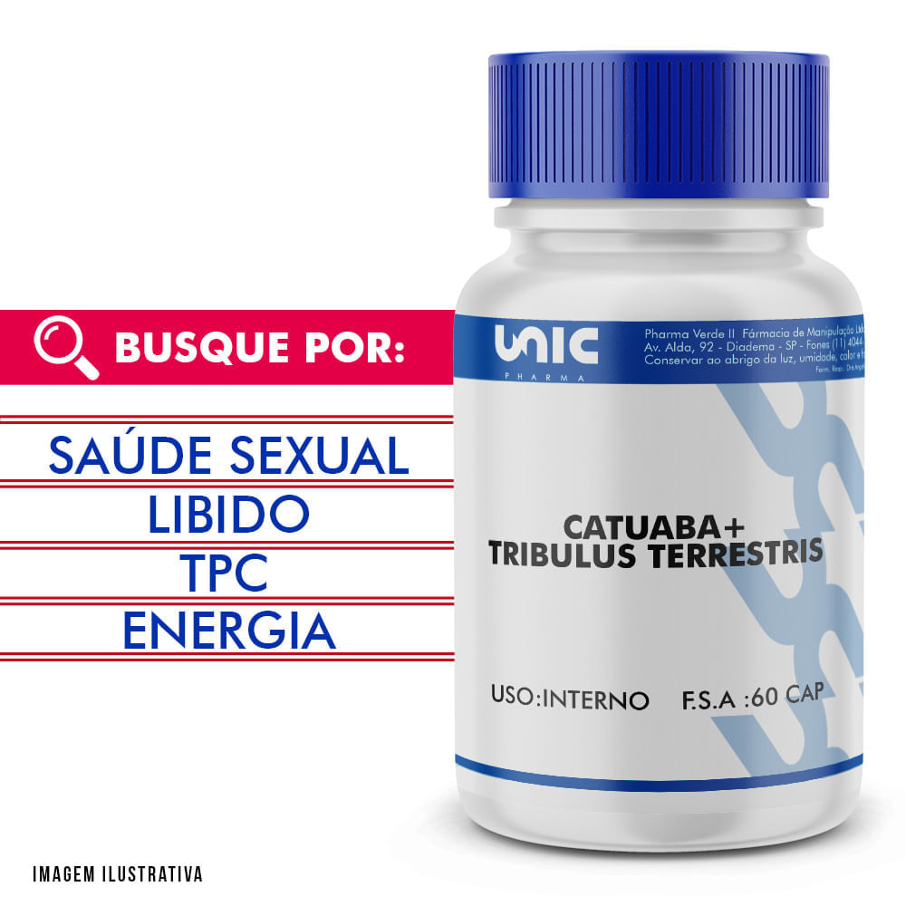 Encontraproduto.com.br - Catuaba + Tribulus Terrestris 60 doses