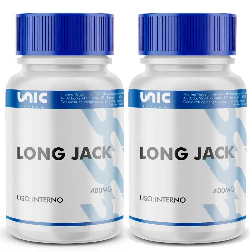 Encontraproduto.com.br - Kit 2 Long Jack  400mg (30 caps cada)