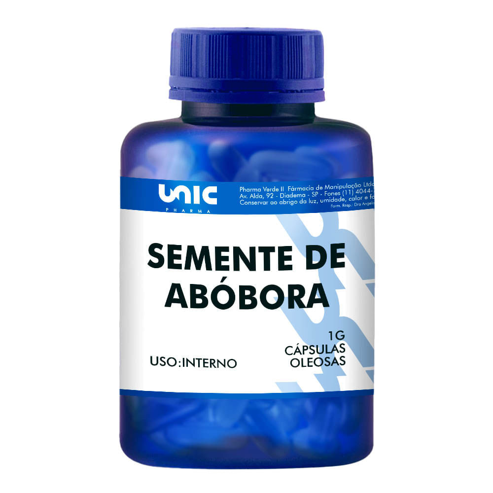 Encontraproduto.com.br - Semente de abóbora  1000mg 60cáps ( Cápsula oleosa )