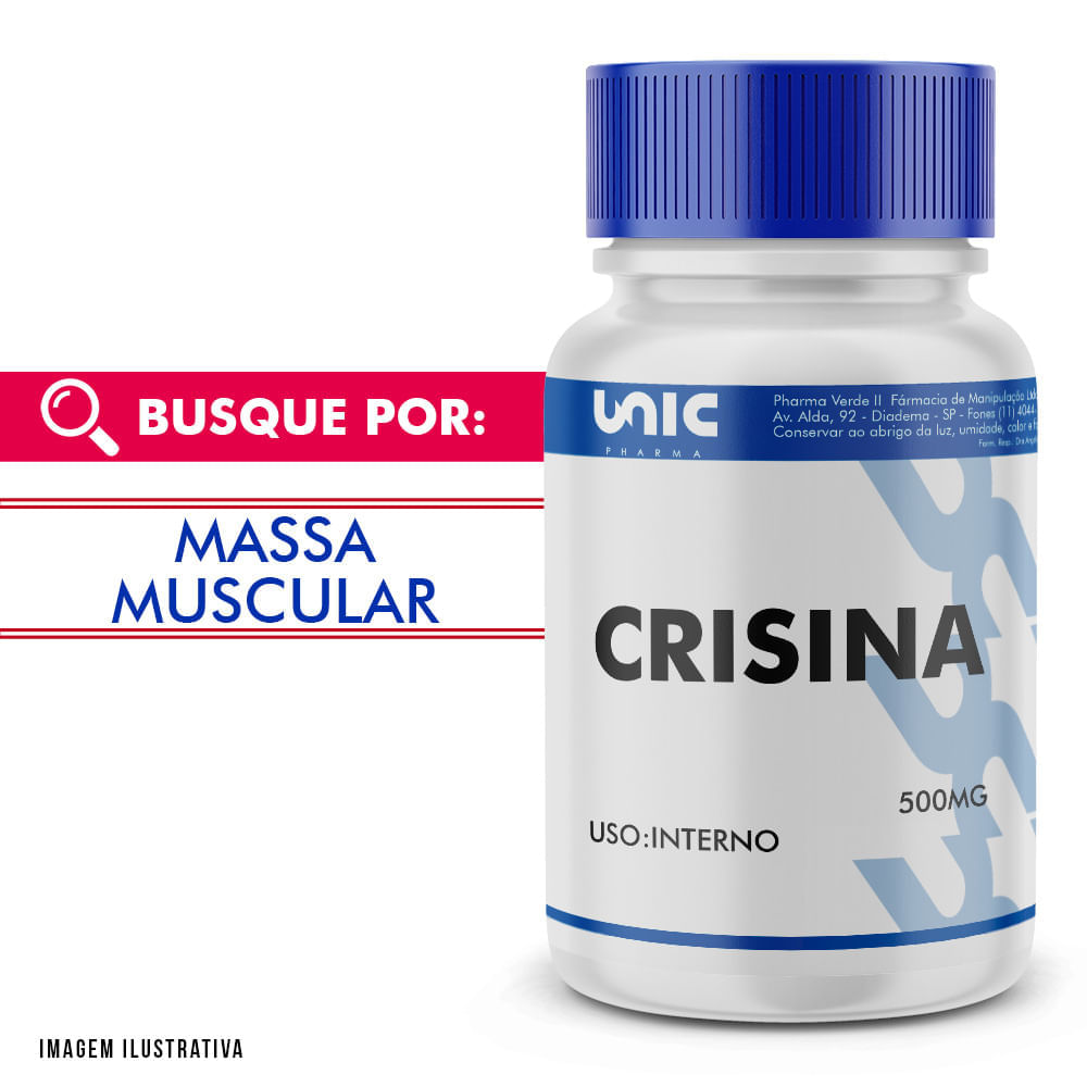 Encontraproduto.com.br - Crisina 500mg 60 Cápsulas