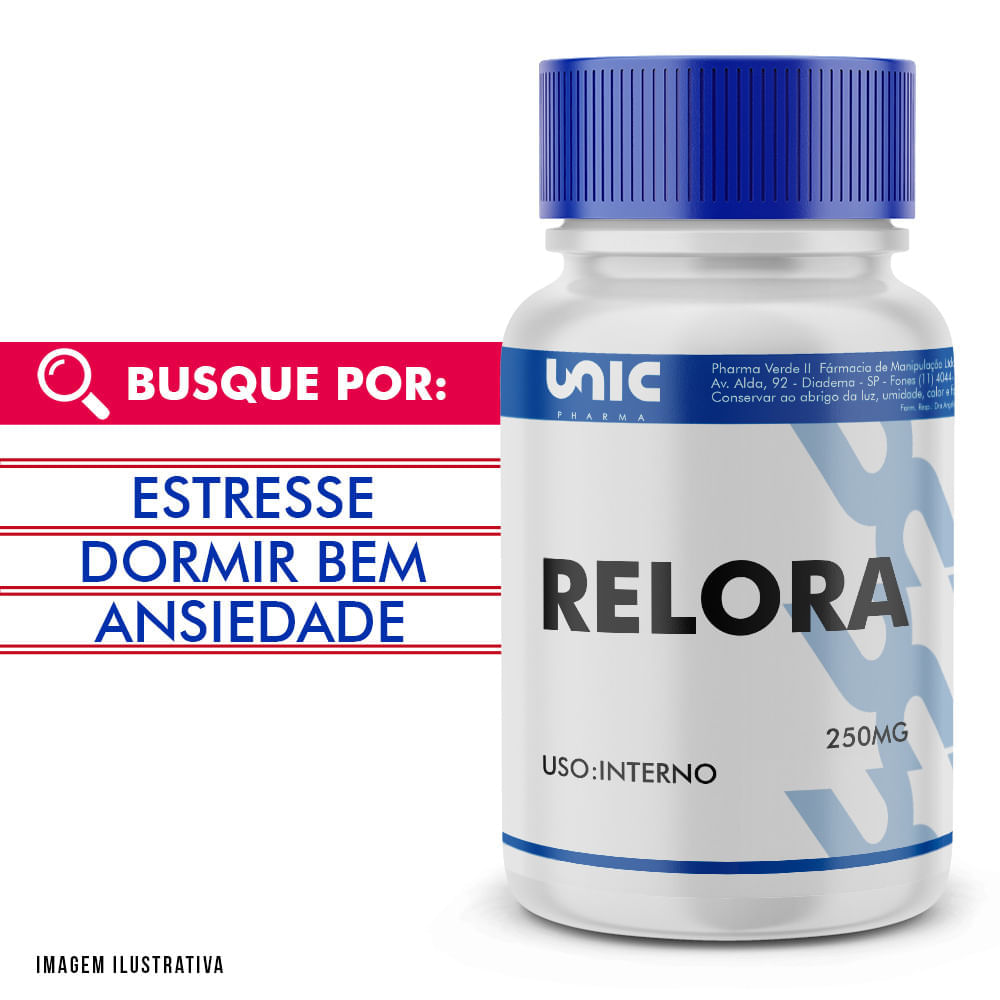Relora 250mg com selo de autenticidade 60 Cápsulas